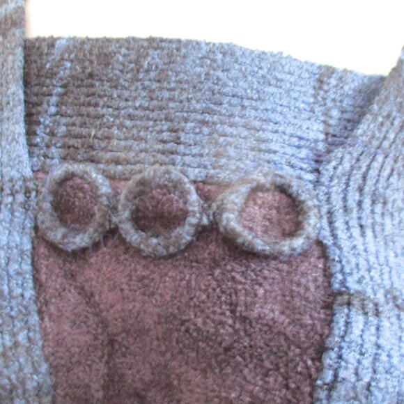 Moffi Unique Knit Sweater โ Asymmetrical Neckline & Faux Belt Detail (Size L) - Picture 13 of 16